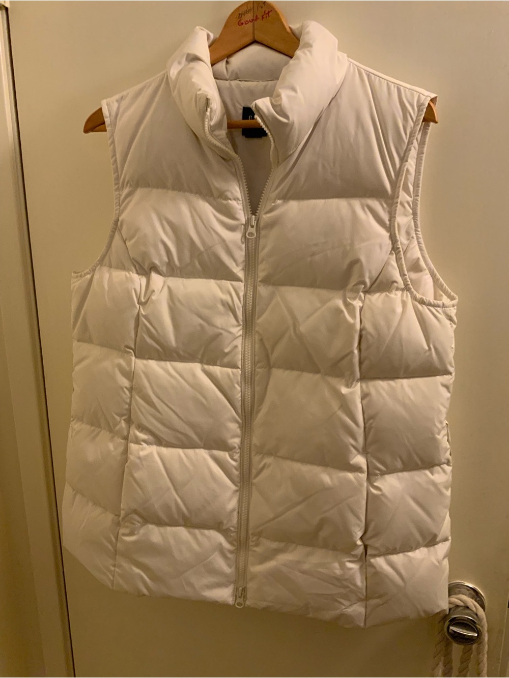 Vintage 1990s GAP White Quilted Puffer Vest